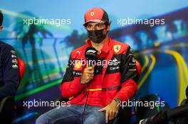Carlos Sainz Jr (ESP) Ferrari in the FIA Press Conference. 08.04.2022. Formula 1 World Championship, Rd 3, Australian Grand Prix, Albert Park, Melbourne, Australia, Practice Day.