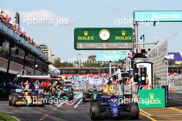 Nicholas Latifi (CDN) Williams Racing FW44 leaves the pits. 08.04.2022. Formula 1 World Championship, Rd 3, Australian Grand Prix, Albert Park, Melbourne, Australia, Practice Day.
