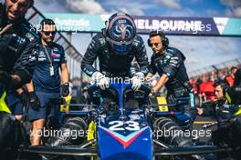 Alexander Albon (THA) Williams Racing FW44 on the grid. 10.04.2022. Formula 1 World Championship, Rd 3, Australian Grand Prix, Albert Park, Melbourne, Australia, Race Day.