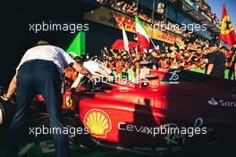 Race winner Charles Leclerc (MON) Ferrari F1-75 in parc ferme. 10.04.2022. Formula 1 World Championship, Rd 3, Australian Grand Prix, Albert Park, Melbourne, Australia, Race Day.