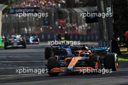 Daniel Ricciardo (AUS) McLaren MCL36. 10.04.2022. Formula 1 World Championship, Rd 3, Australian Grand Prix, Albert Park, Melbourne, Australia, Race Day.
