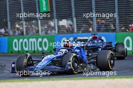 Nicholas Latifi (CDN) Williams Racing FW44. 10.04.2022. Formula 1 World Championship, Rd 3, Australian Grand Prix, Albert Park, Melbourne, Australia, Race Day.