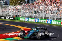 Sebastian Vettel (GER) Aston Martin F1 Team AMR22. 10.04.2022. Formula 1 World Championship, Rd 3, Australian Grand Prix, Albert Park, Melbourne, Australia, Race Day.