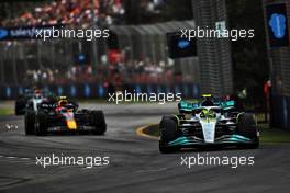 Lewis Hamilton (GBR) Mercedes AMG F1 W13. 10.04.2022. Formula 1 World Championship, Rd 3, Australian Grand Prix, Albert Park, Melbourne, Australia, Race Day.