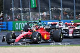 Carlos Sainz Jr (ESP) Ferrari F1-75. 10.04.2022. Formula 1 World Championship, Rd 3, Australian Grand Prix, Albert Park, Melbourne, Australia, Race Day.