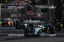 Lewis Hamilton (GBR) Mercedes AMG F1 W13. 10.04.2022. Formula 1 World Championship, Rd 3, Australian Grand Prix, Albert Park, Melbourne, Australia, Race Day.