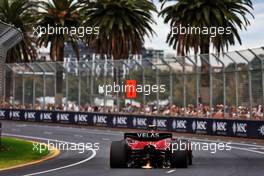 Carlos Sainz Jr (ESP) Ferrari F1-75 sends sparks flying. 09.04.2022. Formula 1 World Championship, Rd 3, Australian Grand Prix, Albert Park, Melbourne, Australia, Qualifying Day.