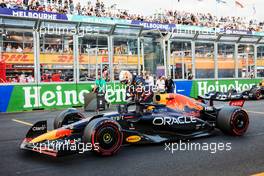 Max Verstappen (NLD) Red Bull Racing RB18 in qualifying parc ferme. 09.04.2022. Formula 1 World Championship, Rd 3, Australian Grand Prix, Albert Park, Melbourne, Australia, Qualifying Day.