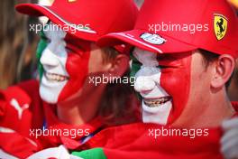 Circuit atmosphere - Ferrari fans. 09.04.2022. Formula 1 World Championship, Rd 3, Australian Grand Prix, Albert Park, Melbourne, Australia, Qualifying Day.
