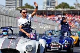 Pierre Gasly (FRA) AlphaTauri on the drivers parade. 10.04.2022. Formula 1 World Championship, Rd 3, Australian Grand Prix, Albert Park, Melbourne, Australia, Race Day.