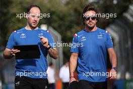 Fernando Alonso (ESP), Alpine F1 Team  07.04.2022. Formula 1 World Championship, Rd 3, Australian Grand Prix, Albert Park, Melbourne, Australia, Preparation Day.