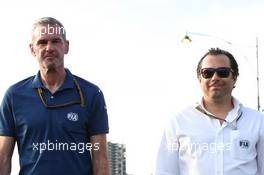 (L to R): Niels Wittich (GER) FIA F1 Race Director with Enrique Bernoldi (BRA) FIA Steward. 06.04.2022. Formula 1 World Championship, Rd 3, Australian Grand Prix, Albert Park, Melbourne, Australia, Preparation Day.