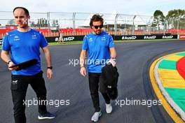 Fernando Alonso (ESP) Alpine F1 Team walks the circuit with Karel Loos (BEL) Alpine F1 Team Race Engineer. 06.04.2022. Formula 1 World Championship, Rd 3, Australian Grand Prix, Albert Park, Melbourne, Australia, Preparation Day.