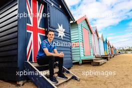 Oscar Piastri (AUS) Alpine F1 Team Reserve Driver - beach atmosphere. 06.04.2022. Formula 1 World Championship, Rd 3, Australian Grand Prix, Albert Park, Melbourne, Australia, Preparation Day.