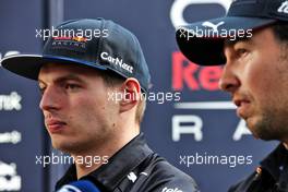 (L to R): Max Verstappen (NLD) Red Bull Racing with Sergio Perez (MEX) Red Bull Racing. 07.04.2022. Formula 1 World Championship, Rd 3, Australian Grand Prix, Albert Park, Melbourne, Australia, Preparation Day.