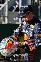 Max Verstappen (NLD) Red Bull Racing in parc ferme. 08.07.2022. Formula 1 World Championship, Rd 11, Austrian Grand Prix, Spielberg, Austria, Qualifying Day.