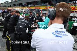 FIA watching Lewis Hamilton (GBR) Mercedes AMG F1 W13  10.07.2022. Formula 1 World Championship, Rd 11, Austrian Grand Prix, Spielberg, Austria, Race Day.