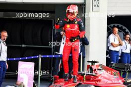 Race winner Charles Leclerc (MON) Ferrari celebrates in parc ferme. 10.07.2022. Formula 1 World Championship, Rd 11, Austrian Grand Prix, Spielberg, Austria, Race Day.