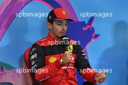 Charles Leclerc (MON) Ferrari in the post race FIA Press Conference. 10.07.2022. Formula 1 World Championship, Rd 11, Austrian Grand Prix, Spielberg, Austria, Race Day.