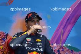 Max Verstappen (NLD) Red Bull Racing in the post race FIA Press Conference. 10.07.2022. Formula 1 World Championship, Rd 11, Austrian Grand Prix, Spielberg, Austria, Race Day.