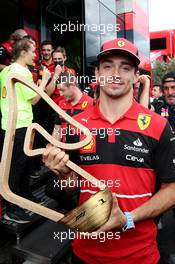 Race winner Charles Leclerc (MON) Ferrari celebrates with the team. 10.07.2022. Formula 1 World Championship, Rd 11, Austrian Grand Prix, Spielberg, Austria, Race Day.