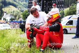 Carlos Sainz Jr (ESP) Ferrari retired from the race. 10.07.2022. Formula 1 World Championship, Rd 11, Austrian Grand Prix, Spielberg, Austria, Race Day.