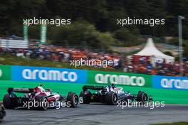 Yuki Tsunoda (JPN) AlphaTauri AT03 leads Guanyu Zhou (CHN) Alfa Romeo F1 Team C42. 10.07.2022. Formula 1 World Championship, Rd 11, Austrian Grand Prix, Spielberg, Austria, Race Day.