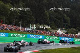 Fernando Alonso (ESP) Alpine F1 Team A522 leads Kevin Magnussen (DEN) Haas VF-22; Mick Schumacher (GER) Haas VF-22; and Lewis Hamilton (GBR) Mercedes AMG F1 W13. 10.07.2022. Formula 1 World Championship, Rd 11, Austrian Grand Prix, Spielberg, Austria, Race Day.