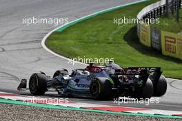 Lewis Hamilton (GBR) Mercedes AMG F1 W13 and Mick Schumacher (GER) Haas VF-22 battle for position. 09.07.2022. Formula 1 World Championship, Rd 11, Austrian Grand Prix, Spielberg, Austria, Sprint Day.