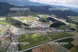 An aerial view of the circuit. 09.07.2022. Formula 1 World Championship, Rd 11, Austrian Grand Prix, Spielberg, Austria, Sprint Day.