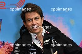 Toto Wolff (GER) Mercedes AMG F1 Shareholder and Executive Director in the FIA Press Conference. 09.07.2022. Formula 1 World Championship, Rd 11, Austrian Grand Prix, Spielberg, Austria, Sprint Day.