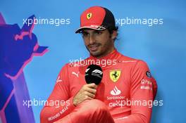 Carlos Sainz Jr (ESP) Ferrari in the FIA Press Conference. 09.07.2022. Formula 1 World Championship, Rd 11, Austrian Grand Prix, Spielberg, Austria, Sprint Day.