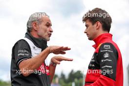 (L to R): Beat Zehnder (SUI) Alfa Romeo F1 Team Manager with Charles Leclerc (MON) Ferrari. 09.07.2022. Formula 1 World Championship, Rd 11, Austrian Grand Prix, Spielberg, Austria, Sprint Day.