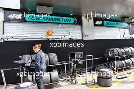 Mercedes AMG F1 garage doors down. 09.07.2022. Formula 1 World Championship, Rd 11, Austrian Grand Prix, Spielberg, Austria, Sprint Day.