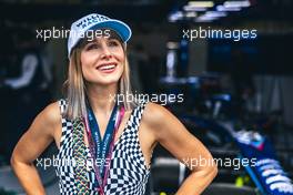 Kristen Bell (USA) Actor, guest of Williams Racing. 10.07.2022. Formula 1 World Championship, Rd 11, Austrian Grand Prix, Spielberg, Austria, Race Day.