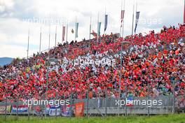 Circuit atmosphere - fans in the grandstands. 10.07.2022. Formula 1 World Championship, Rd 11, Austrian Grand Prix, Spielberg, Austria, Race Day.