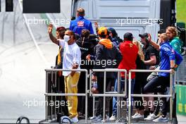 Lewis Hamilton (GBR) Mercedes AMG F1 on the drivers parade. 10.07.2022. Formula 1 World Championship, Rd 11, Austrian Grand Prix, Spielberg, Austria, Race Day.