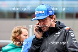Fernando Alonso (ESP) Alpine F1 Team on the drivers parade. 10.07.2022. Formula 1 World Championship, Rd 11, Austrian Grand Prix, Spielberg, Austria, Race Day.