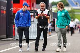 Mick Schumacher (GER), Haas F1 Team and Sebastian Vettel (GER), Aston Martin F1 Team  07.07.2022. Formula 1 World Championship, Rd 11, Austrian Grand Prix, Spielberg, Austria, Preparation Day.