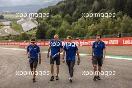 Mick Schumacher (GER) Haas F1 Team walks the circuit with the team. 07.07.2022. Formula 1 World Championship, Rd 11, Austrian Grand Prix, Spielberg, Austria, Preparation Day.