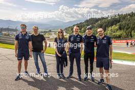 Nicholas Latifi (CDN) Williams Racing walks the circuit with the team. 07.07.2022. Formula 1 World Championship, Rd 11, Austrian Grand Prix, Spielberg, Austria, Preparation Day.