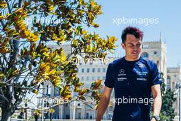 Alexander Albon (THA) Williams Racing. 10.06.2022. Formula 1 World Championship, Rd 8, Azerbaijan Grand Prix, Baku Street Circuit, Azerbaijan, Practice Day.