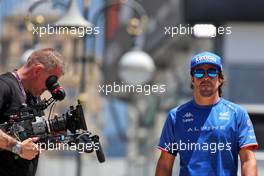Fernando Alonso (ESP) Alpine F1 Team. 10.06.2022. Formula 1 World Championship, Rd 8, Azerbaijan Grand Prix, Baku Street Circuit, Azerbaijan, Practice Day.