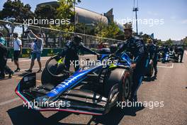 Nicholas Latifi (CDN) Williams Racing FW44 on the grid. 12.06.2022. Formula 1 World Championship, Rd 8, Azerbaijan Grand Prix, Baku Street Circuit, Azerbaijan, Race Day.