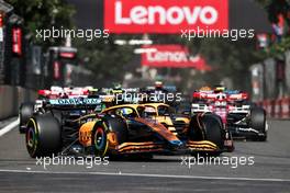 Lando Norris (GBR) McLaren MCL36 at the start of the race. 12.06.2022. Formula 1 World Championship, Rd 8, Azerbaijan Grand Prix, Baku Street Circuit, Azerbaijan, Race Day.