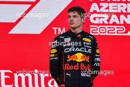 Max Verstappen (NLD), Red Bull Racing  12.06.2022. Formula 1 World Championship, Rd 8, Azerbaijan Grand Prix, Baku Street Circuit, Azerbaijan, Race Day. Podium
