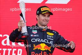 Sergio Perez (MEX), Red Bull Racing  12.06.2022. Formula 1 World Championship, Rd 8, Azerbaijan Grand Prix, Baku Street Circuit, Azerbaijan, Race Day. Podium