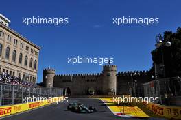 Lewis Hamilton (GBR) Mercedes AMG F1 W13. 12.06.2022. Formula 1 World Championship, Rd 8, Azerbaijan Grand Prix, Baku Street Circuit, Azerbaijan, Race Day.