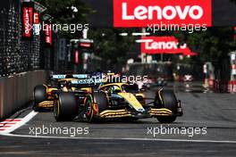 Lando Norris (GBR) McLaren MCL36. 12.06.2022. Formula 1 World Championship, Rd 8, Azerbaijan Grand Prix, Baku Street Circuit, Azerbaijan, Race Day.