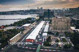 Nicholas Latifi (CDN) Williams Racing FW44 leads Daniel Ricciardo (AUS) McLaren MCL36. 11.06.2022. Formula 1 World Championship, Rd 8, Azerbaijan Grand Prix, Baku Street Circuit, Azerbaijan, Qualifying Day.